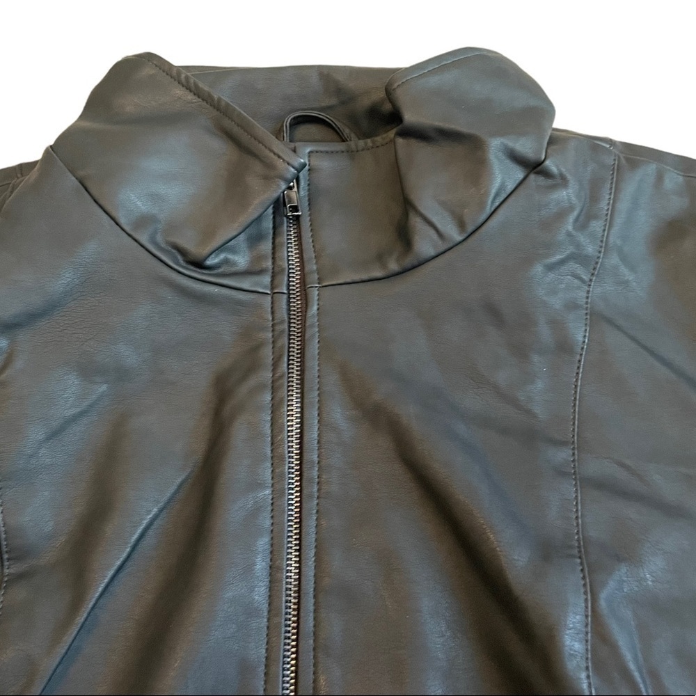 midnight Velvet Faux-Leather Jacket black - Picture 5 of 11